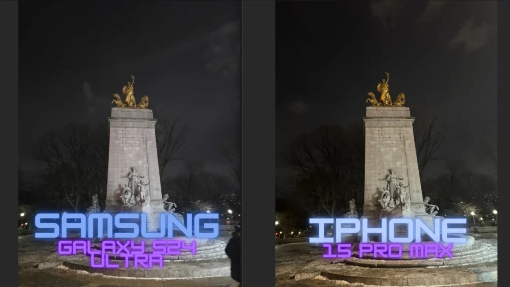 Review iphone 15 pro max vs samsung s24 plus camera test