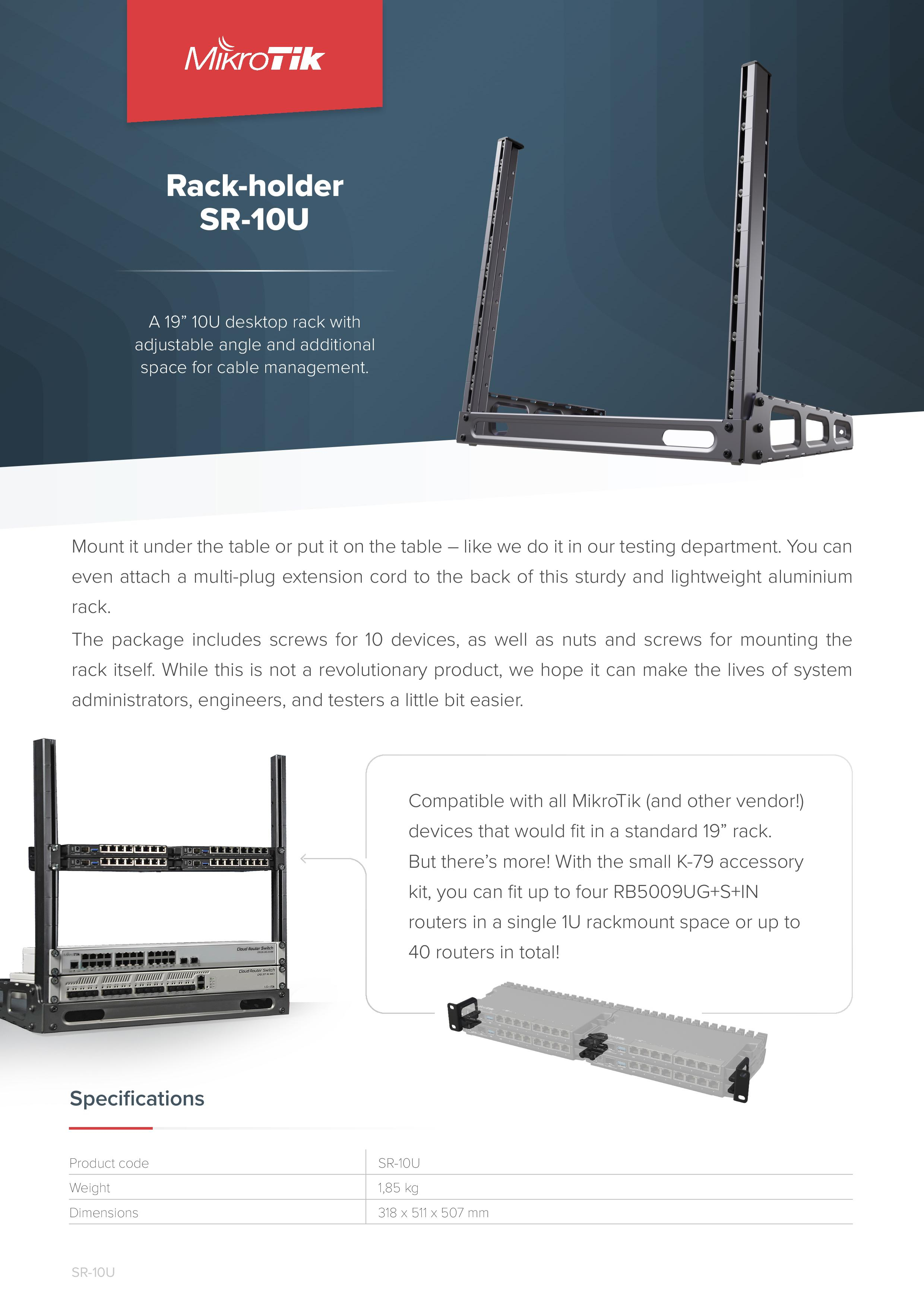 Rack Mikrotik, SR-10U