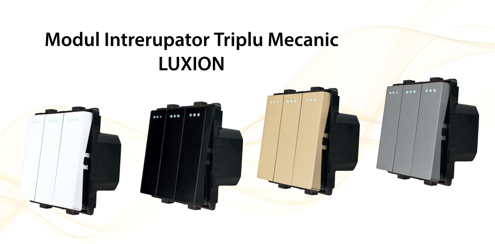 Modul Intrerupator Triplu Mecanic LUXION