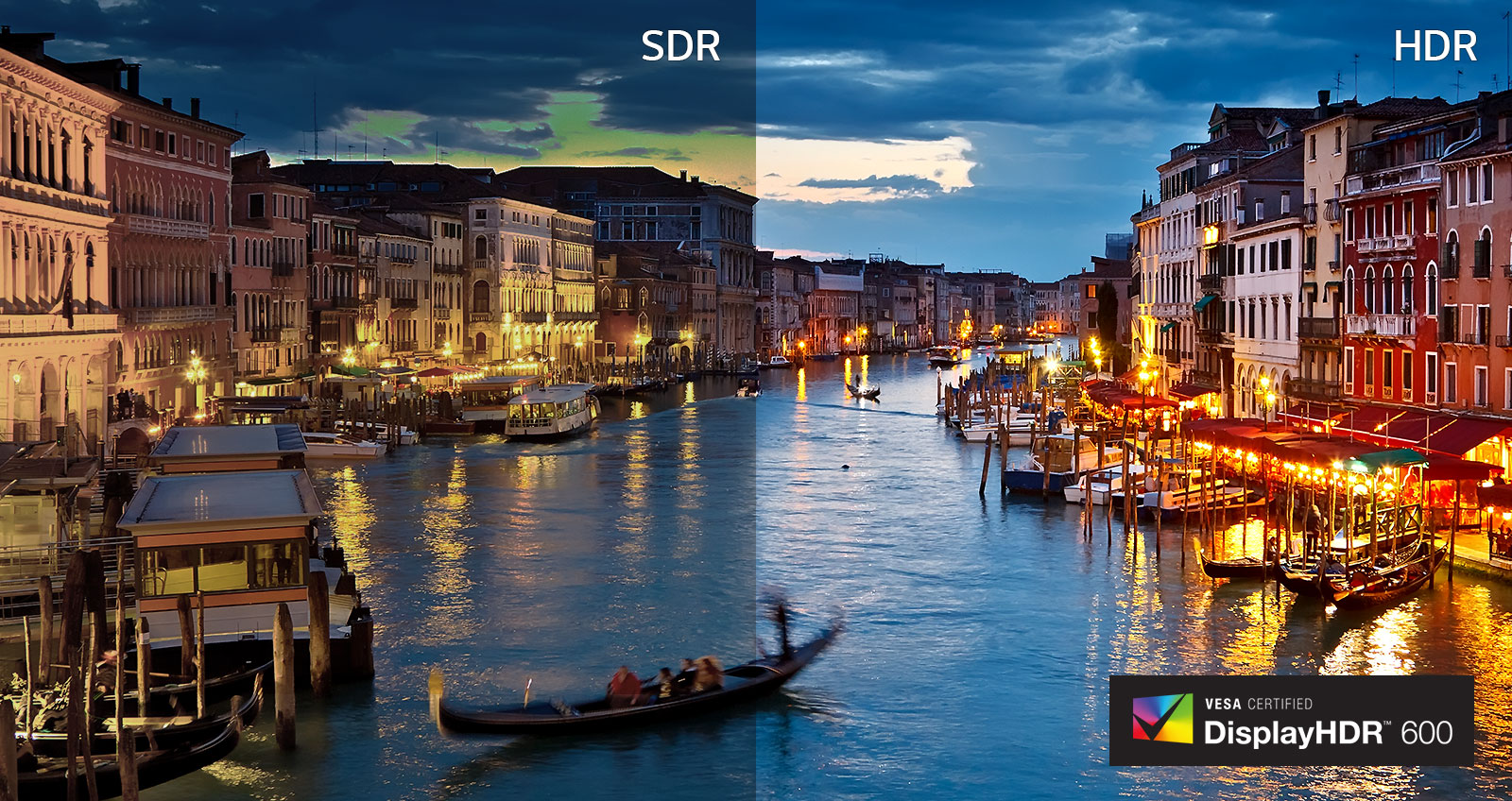 O imagine a SDR VS.  HDR (imagine LOGO) CERTIFICAT VESA I DisplayHDR™ 600