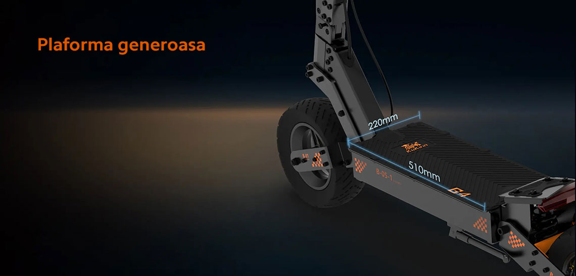 Trotineta electrica pliabila KUKIRIN G4 Electric Scooter, viteza max 70km/h, auto max 75 km, motor 2000W, acumulator 60V 20Ah